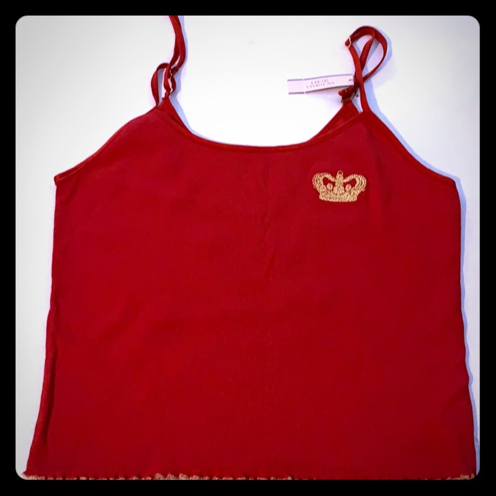Victoria Secret Gold Crown Lounge Top